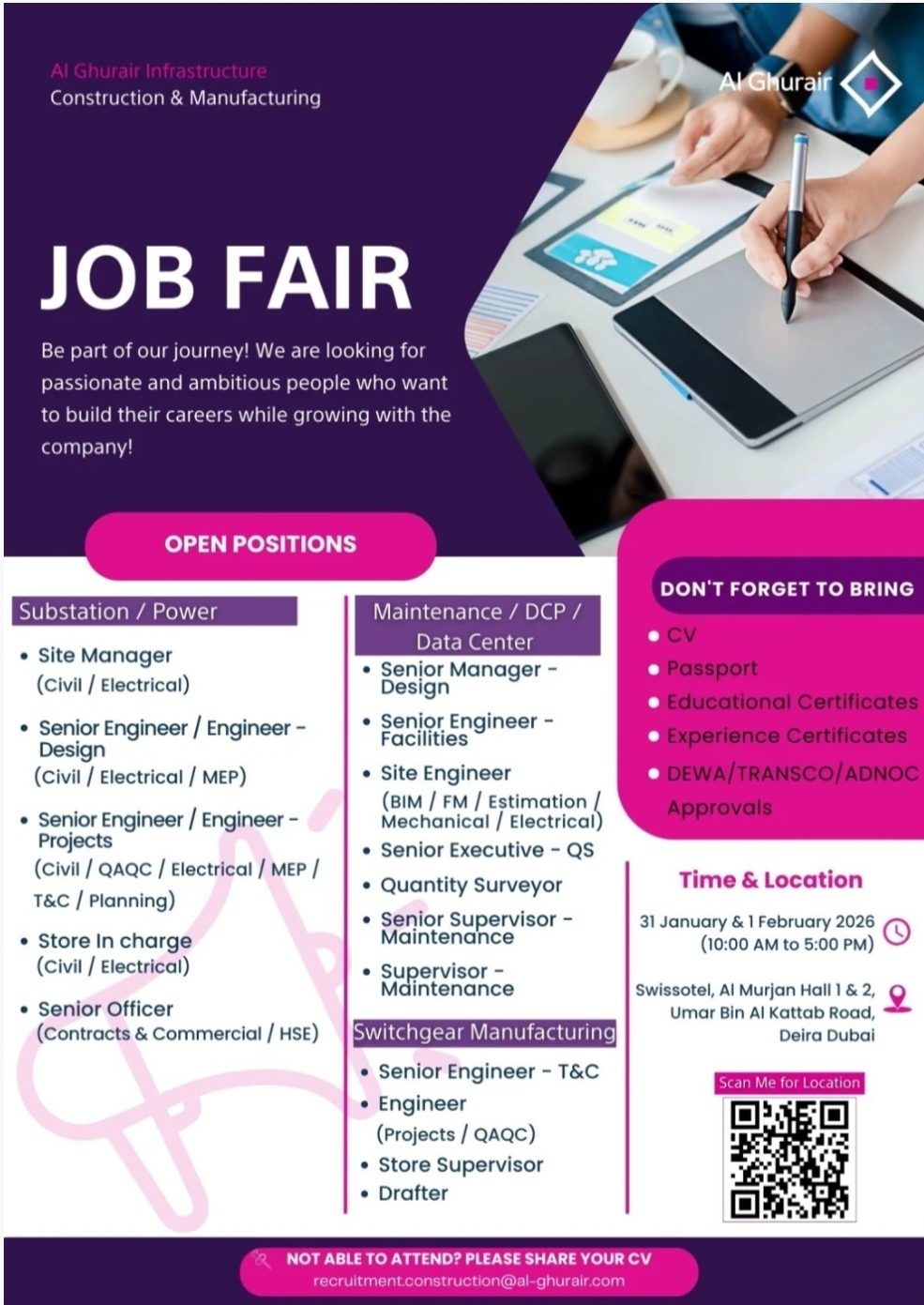 Al Ghurair  Infrastructure Job Fair 2026 – Dubai Careers